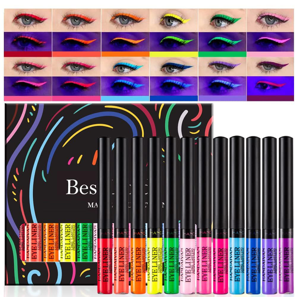 Elevate Your Eye Game with the Bestland 12 Colors Matte Liquid Eyeliner Set - Vibrant, Waterproof, and Perfect for Any Occasion!