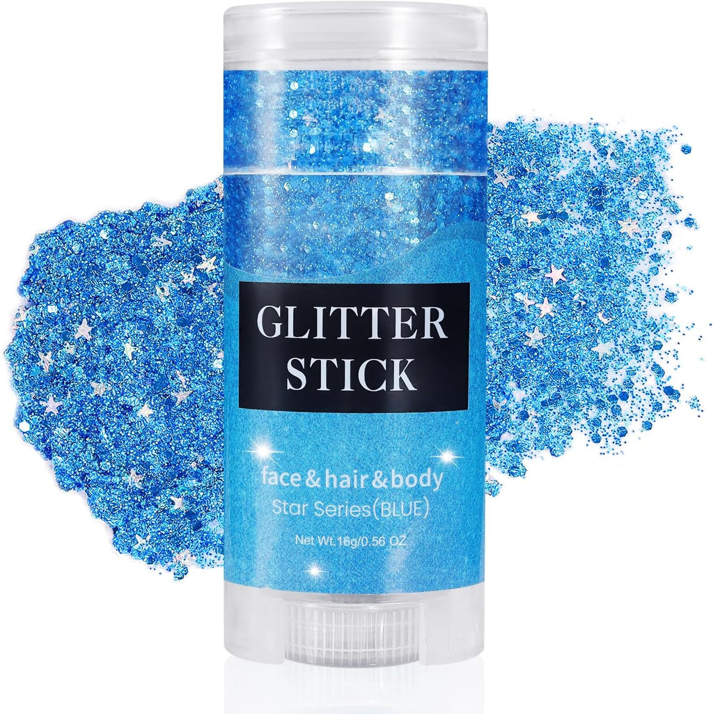 Mysense Patriotic Red White and Blue Face Hair Body Glitter Stick,4Th of July Outfits and Accessories for Women Kids,Usa Flag Makeup for Independence Day 250 Anniversary Memorial Day Veterans Day