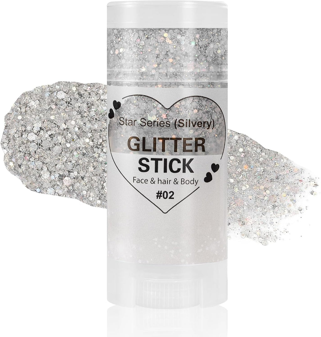 Mysense Patriotic Red White and Blue Body Glitter Stick,4Th of July Accessories,Sparkling Face Hair Glitter for 4Th of July Outfits Women Kids,American Flag Makeup for Independence Day 250 Anniversary