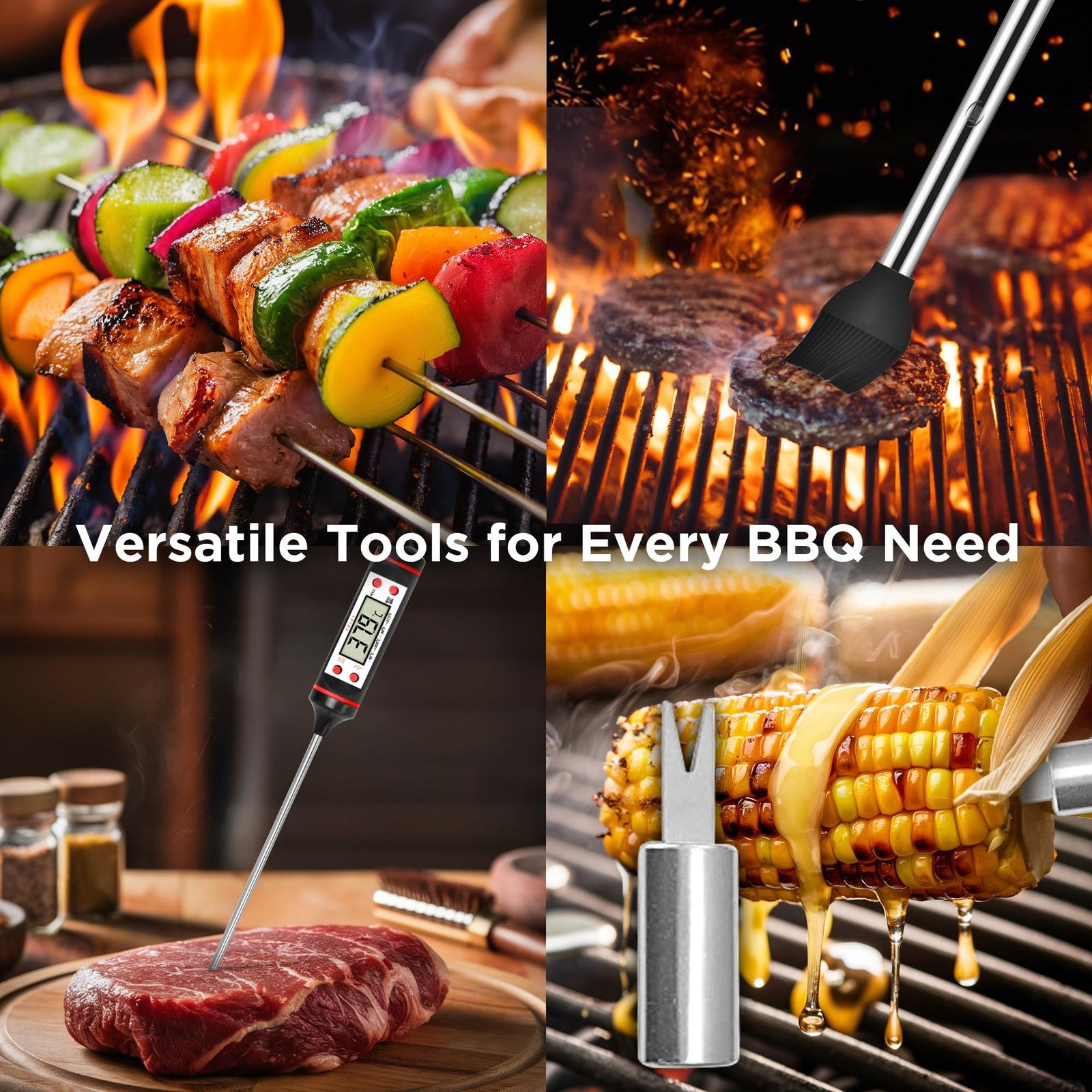 Kaluns Grilling Accessories, Dad Gifts for Fathers Day, Heavy Stainless steel