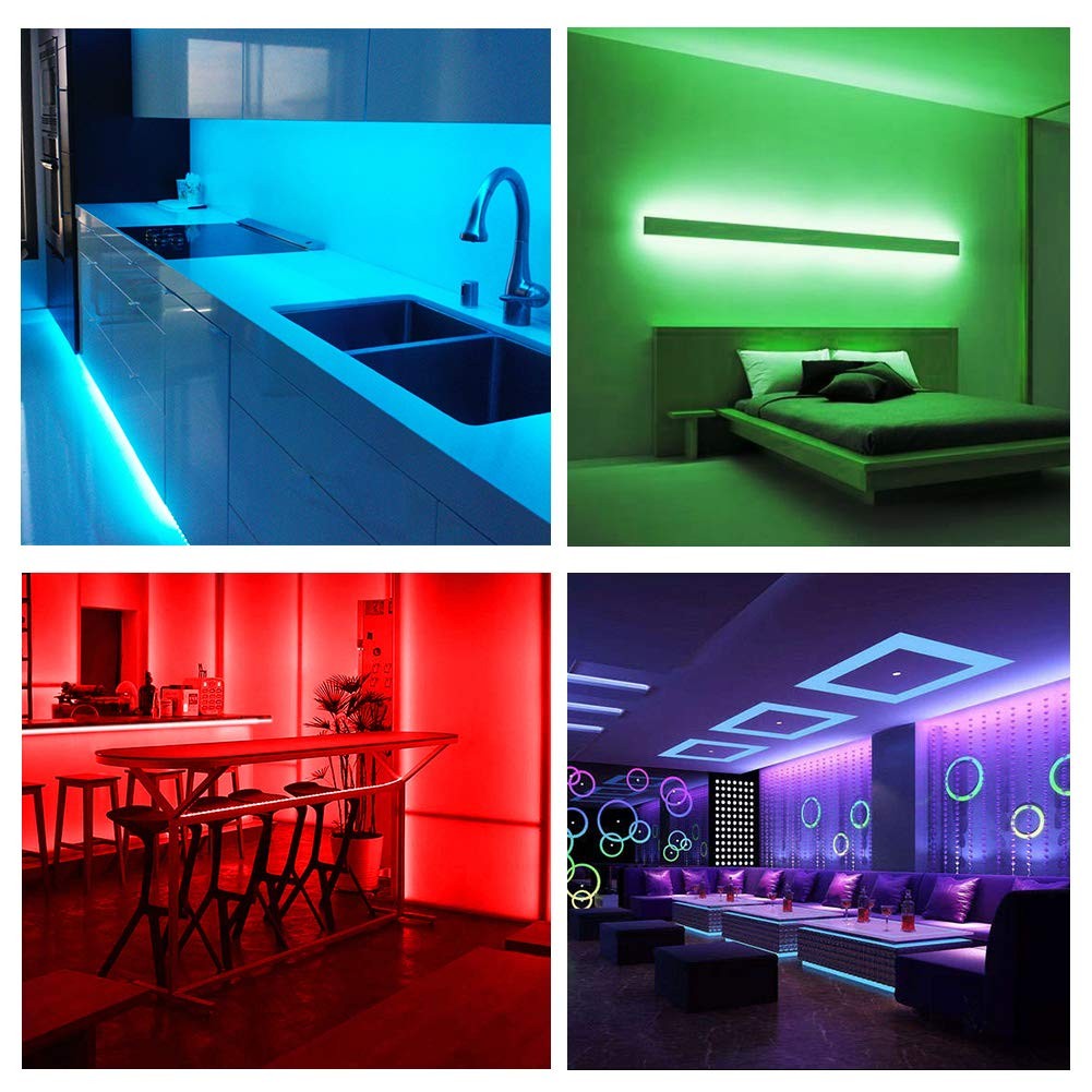 DAYBETTER RGB Led Light Strips Kit Compatible 100FT, (Red, Green, Blue)