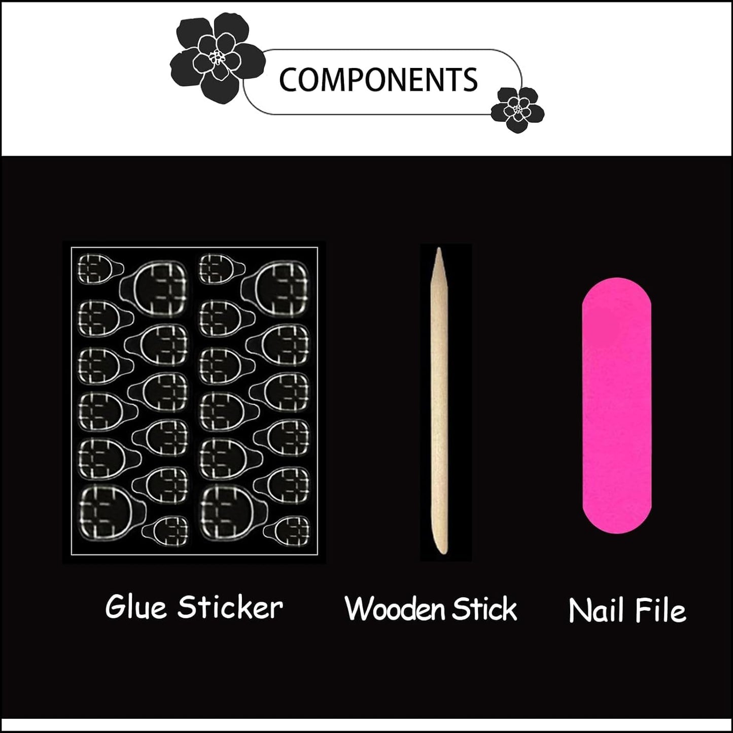Glam Up Your Look with Our Elegant Silver French Tip Press-On Nails Featuring Heart Design - 24 Pcs of Stunning Rhinestone Full Cover False Nails for Women