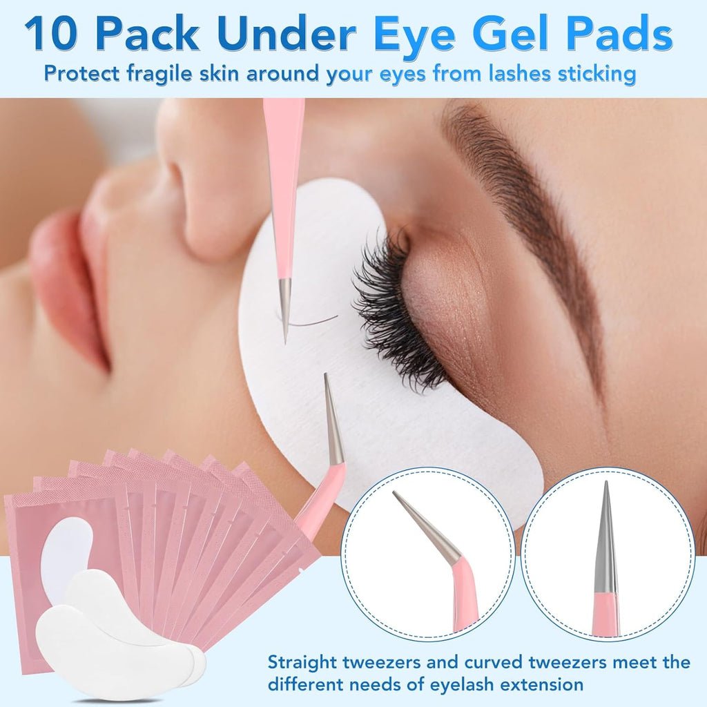 Ultimate Eyelash Extension Kit for Beginners - Professional Training Supplies with Mannequin Head, Lash Fan & Essential Tools for Flawless Application