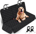 Yuntec Dog Car Seat Cover, Back Seat Cover for Dogs Pet Car Seat Protector Waterproof Rear Seat Cover Durable Car Seat Cover, Fits Middle Armrest for Most Cars Suvs Trucks (53” Width)- Black