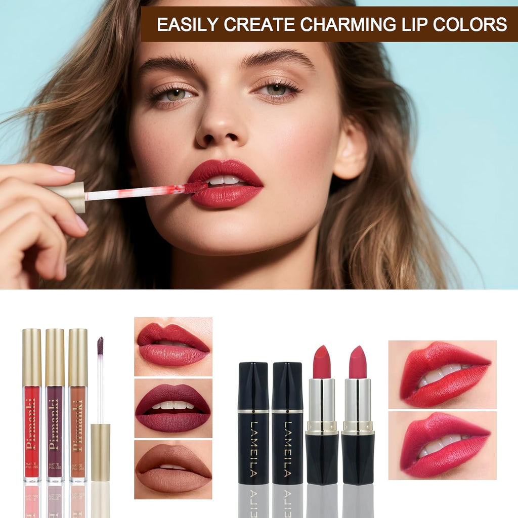 All in One Makeup Kit for Women Full Kit,Travel Makeup Set,Makeup Gift Set for Girls & Teen,Professional Makeup Kit Includes Lash Clusters Kit Eyeshadow Lipstick Brow Pencil Eyeliner Brush Set