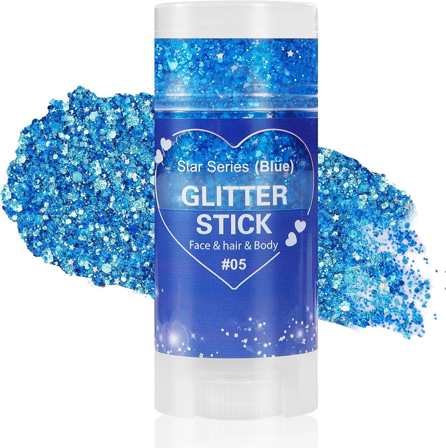 Mysense Patriotic Red White and Blue Body Glitter Stick,4Th of July Accessories,Sparkling Face Hair Glitter for 4Th of July Outfits Women Kids,American Flag Makeup for Independence Day 250 Anniversary