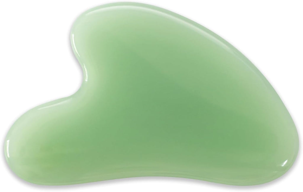 Gua Sha Jade Stone Gua Sha Massage Tool, Guasha Tool for Face and Body Skin Massage. Tools for SPA Acupuncture, Pink Stone for Body Face Neck and Eye, Skin Care Gift for Woman (Pink)
