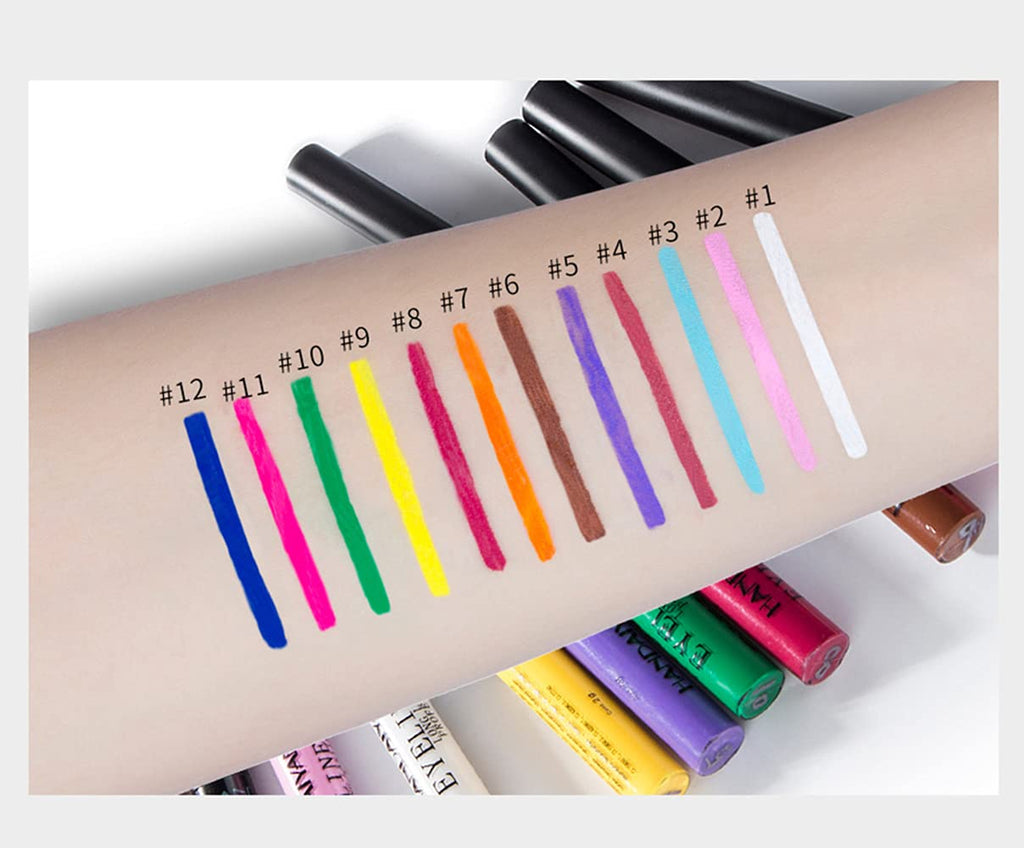 Elevate Your Eye Game with the Bestland 12 Colors Matte Liquid Eyeliner Set - Vibrant, Waterproof, and Perfect for Any Occasion!