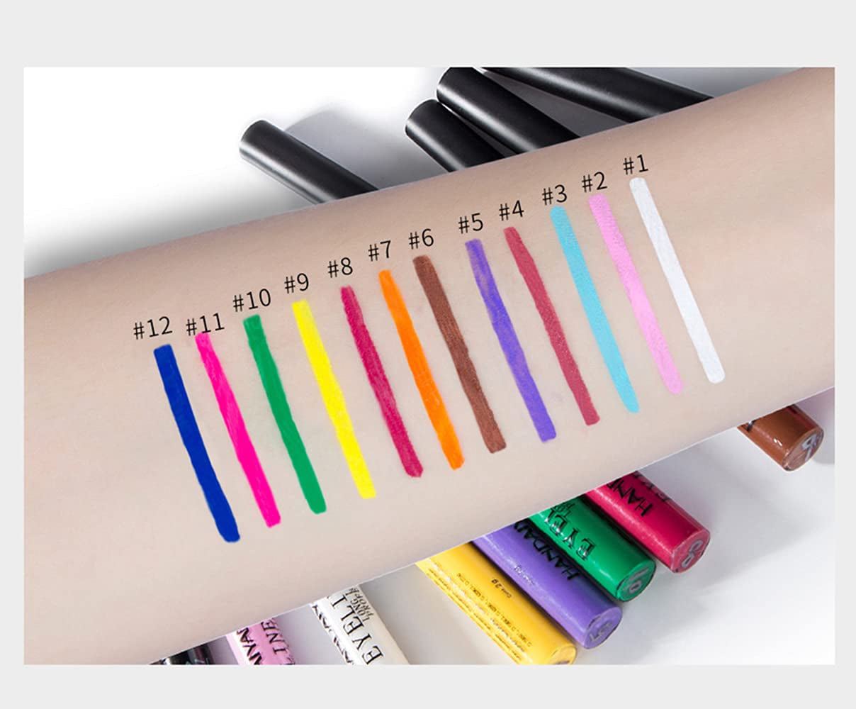 Elevate Your Eye Game with the Bestland 12 Colors Matte Liquid Eyeliner Set - Vibrant, Waterproof, and Perfect for Any Occasion!